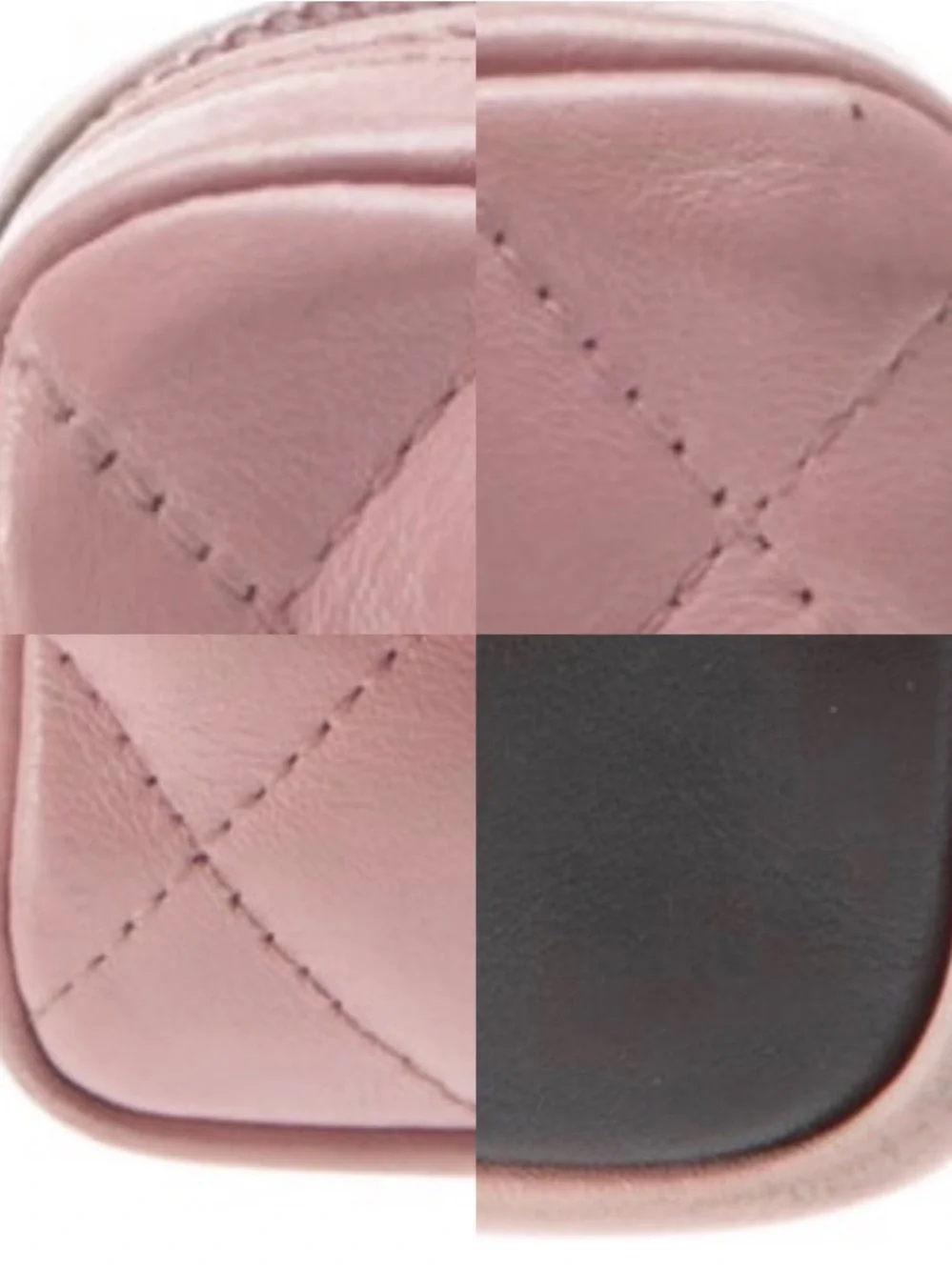 Authentic Chanel Cambon Crossbody Pink Black quilted CC Lambskin SALE!!